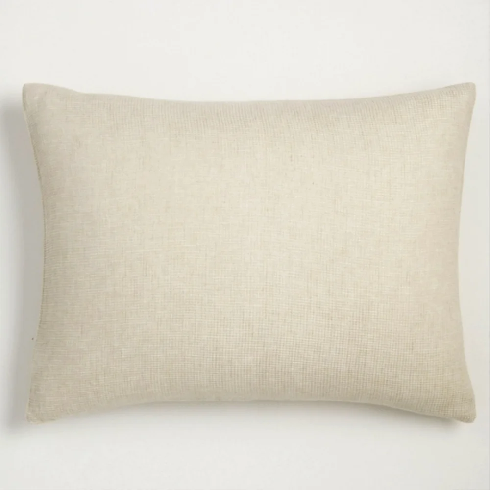 European Flax Linen Mini Waffle Sham Natural Flax, Euro, Retail $59.00